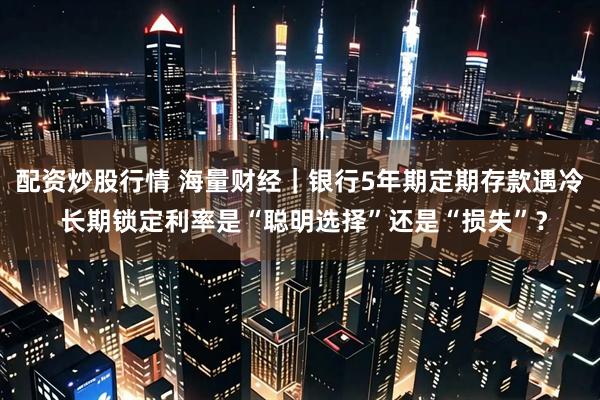 配资炒股行情 海量财经｜银行5年期定期存款遇冷 长期锁定利率是“聪明选择”还是“损失”？